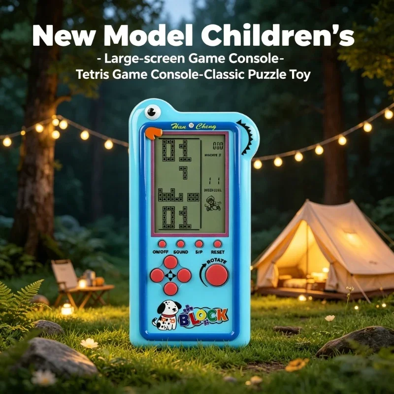 New Style Large Screen Tetris Game Console For Kids Classic Handheld Puzzle Electronic Toy Nostalgic Childhood Gift For Children
New Style Large Screen Tetris Game Console For Kids Classic Handheld Puzzle Electronic Toy Nostalgic Childhood Gift For Children