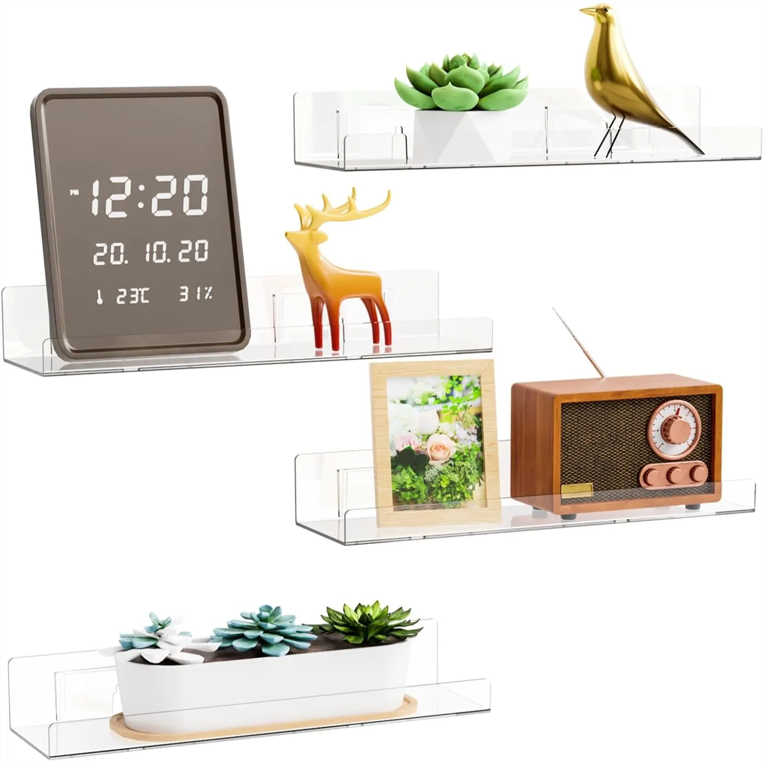 4 Pack Acrylic Shelves For Wall Storage No Drilling Adhesive Shelves Clear Stick On Bathroom Wall Shelf Organizers Plastic Floating Shelves For Perfume Funko Lego Skincare Bookshelf For Kids
4 Pack Acrylic Shelves For Wall Storage No Drilling Adhesive Shelves Clear Stick On Bathroom Wall Shelf Organizers Plastic Floating Shelves For Perfume Funko Lego Skincare Bookshelf For Kids
