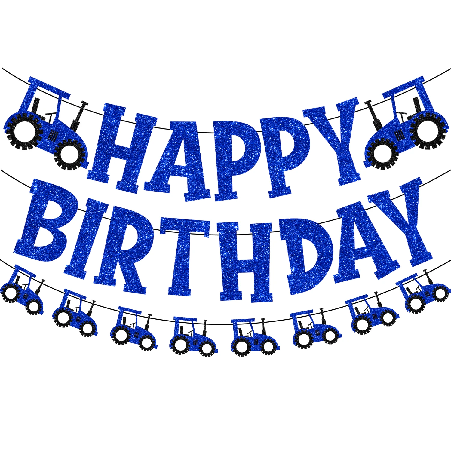Tractor Themed Party Decorations Glitter Farm Tractor Happy Birthday Garland Banner for Kids Tractor Birthday Party Supplies
Tractor Themed Party Decorations Glitter Farm Tractor Happy Birthday Garland Banner for Kids Tractor Birthday Party Supplies