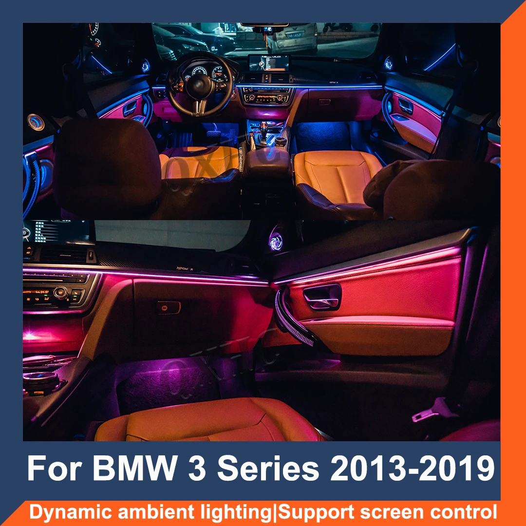 Для BMW 3 серии 2013-2019 модифицированный атмосферный свет, управление экраном, атмосферный свет
Для BMW 3 серии 2013-2019 модифицированный атмосферный свет, управление экраном, атмосферный свет