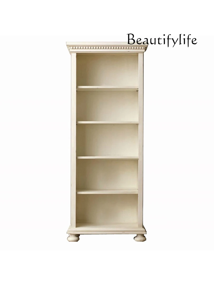 American solid wood multi-layer locker white narrow cabinet floor-to-ceiling bookshelf display cabinet kitchen storage
American solid wood multi-layer locker white narrow cabinet floor-to-ceiling bookshelf display cabinet kitchen storage