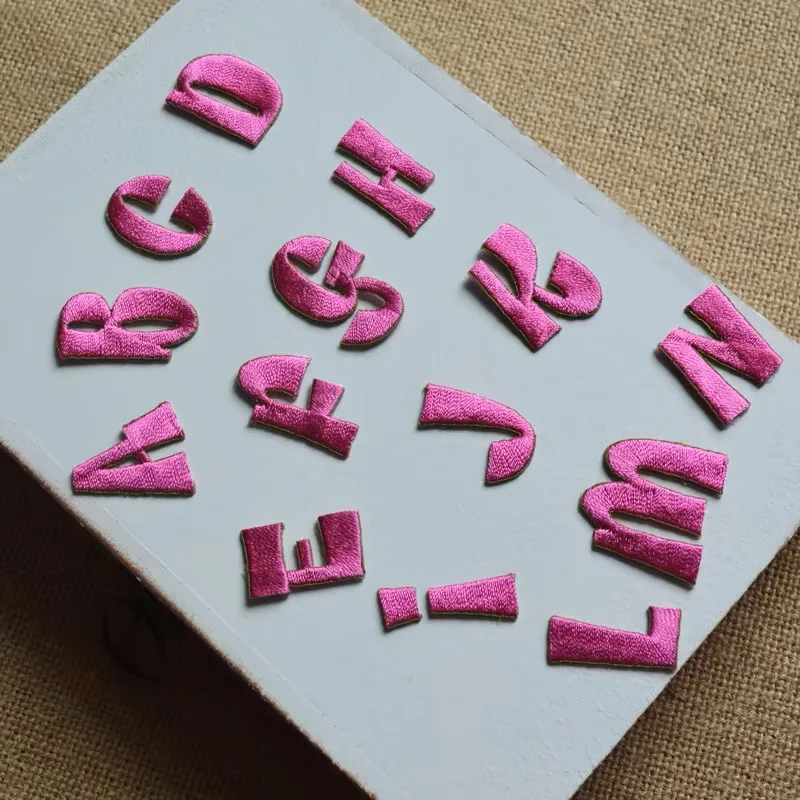Rose Red English Letters alphabet embroidered patches applique iron on letters for clothing bags DIY accessories name patch
Rose Red English Letters alphabet embroidered patches applique iron on letters for clothing bags DIY accessories name patch