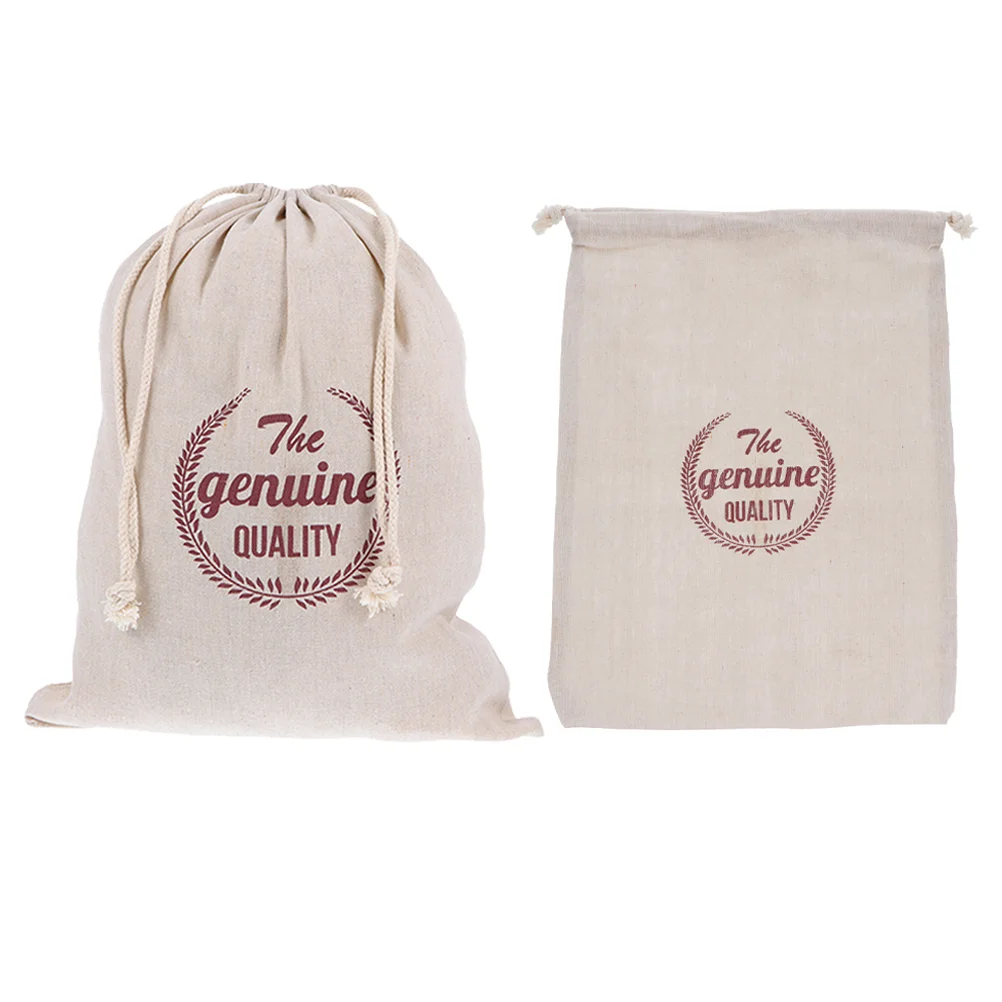2 Pcs Linen Bread Bag Food Storage Bags Wrapping Self Made Drawstring Pouches Baking Natural Shopping
2 Pcs Linen Bread Bag Food Storage Bags Wrapping Self Made Drawstring Pouches Baking Natural Shopping