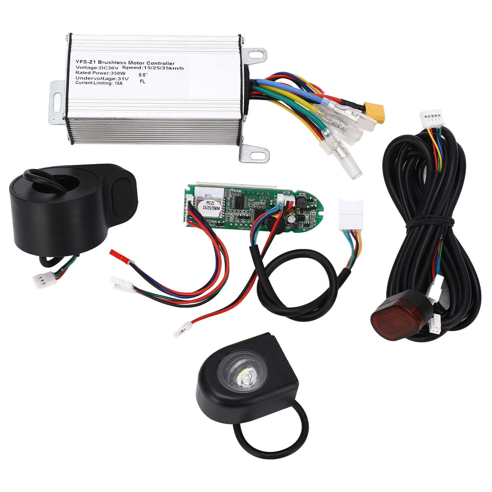 36V Electric Scooter Controller Set Aluminium Alloy Brake Handle and Circuit Board Tail Light Headlight Kit
36V Electric Scooter Controller Set Aluminium Alloy Brake Handle and Circuit Board Tail Light Headlight Kit