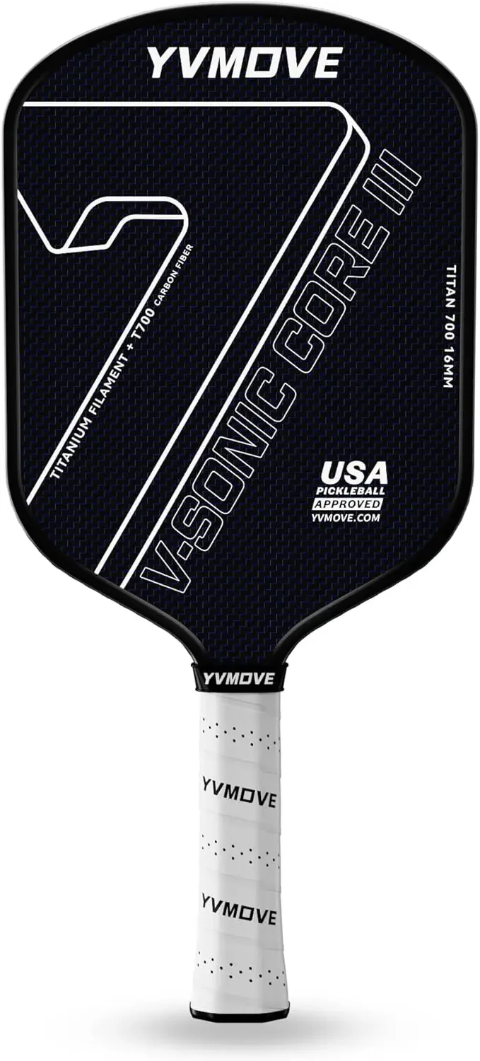 Pickleball Paddle with T700 Raw Carbon Fiber Surface & 16mm STR-Core Power Polymer Core, Premium Pickle Ball Racket Designed for
Pickleball Paddle with T700 Raw Carbon Fiber Surface & 16mm STR-Core Power Polymer Core, Premium Pickle Ball Racket Designed for