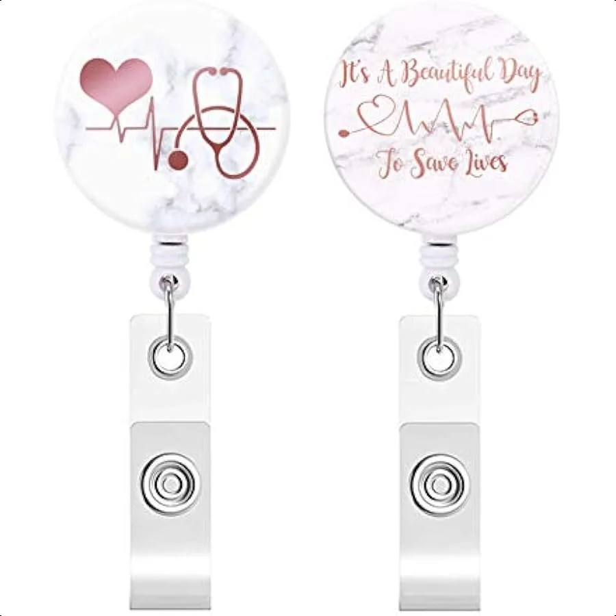 Badge Reel Retractable ID Card Badge Holder with Alligator Clip Name Decorative Badge Reel Clip on Card Holders 2 Pack Red Hea
Badge Reel Retractable ID Card Badge Holder with Alligator Clip Name Decorative Badge Reel Clip on Card Holders 2 Pack Red Hea