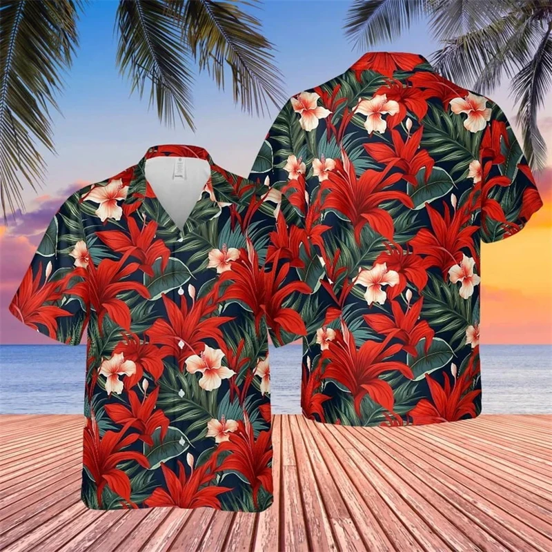 Hawaiian Shirt Tropical Plant Print Short Sleeve Aloha Shirts For Men Cuban Style Summer Oversized Casual New Men Women Shirts
Hawaiian Shirt Tropical Plant Print Short Sleeve Aloha Shirts For Men Cuban Style Summer Oversized Casual New Men Women Shirts