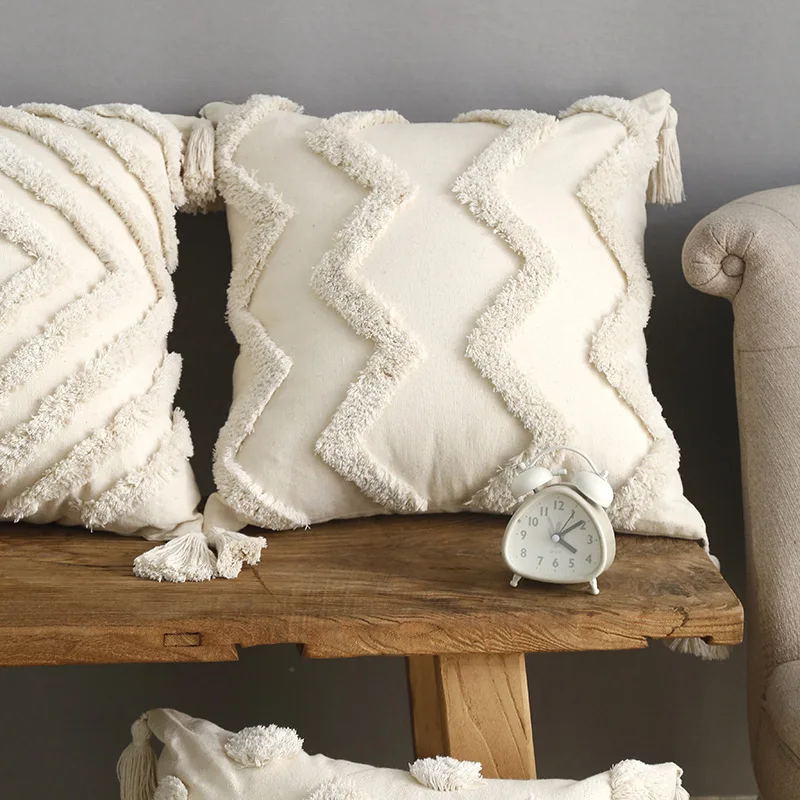 Boho Canvas Tufted Pillow Cover Cojines Decoration Sofa Bedroom Car Cushion Covers Moroccan Embroidery Pillowcases 30x50/45x45cm
Boho Canvas Tufted Pillow Cover Cojines Decoration Sofa Bedroom Car Cushion Covers Moroccan Embroidery Pillowcases 30x50/45x45cm