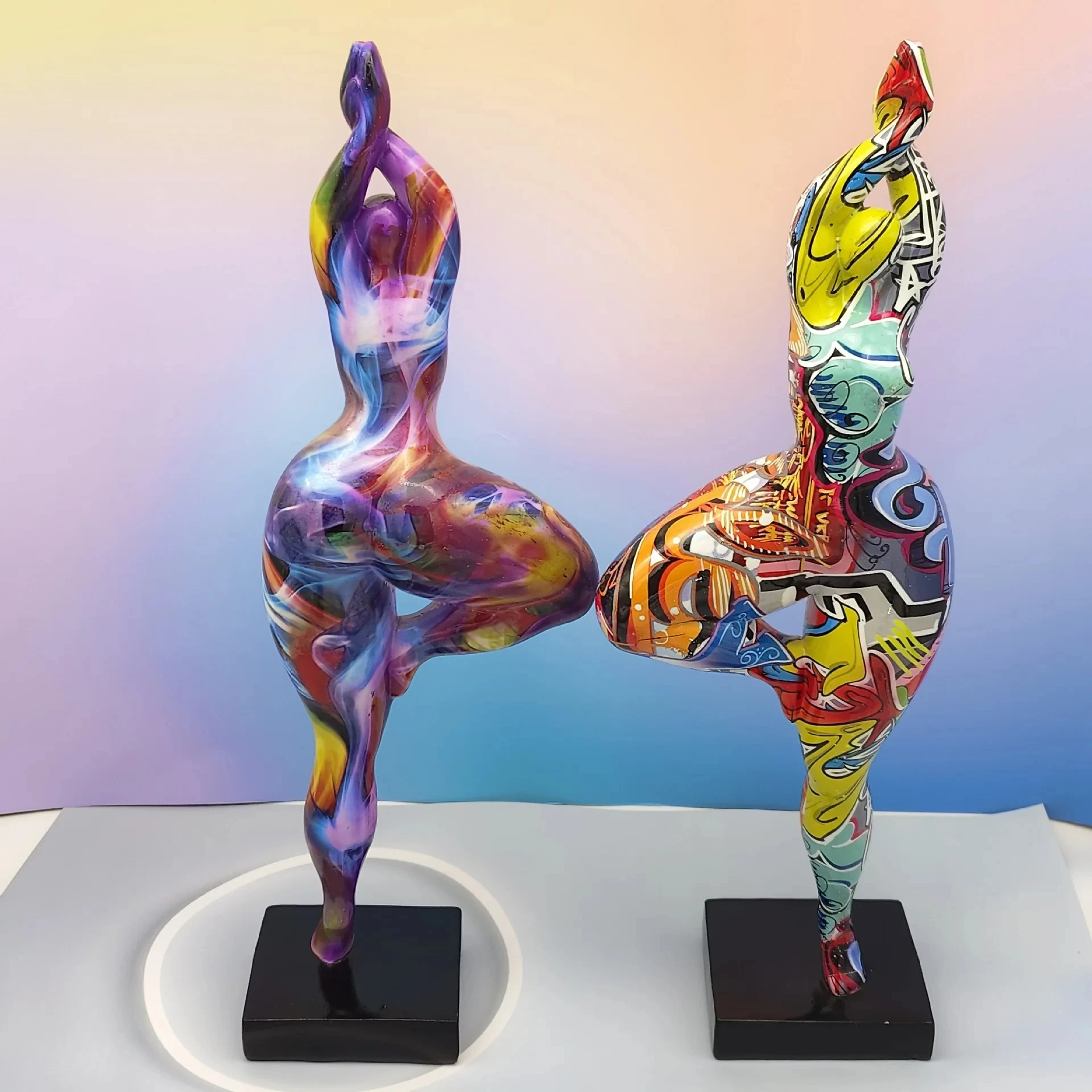 Creative Decorations Office Tabletop Ornaments Yoga Dance Fat Woman Abstract Graffiti Resin Crafts
Creative Decorations Office Tabletop Ornaments Yoga Dance Fat Woman Abstract Graffiti Resin Crafts