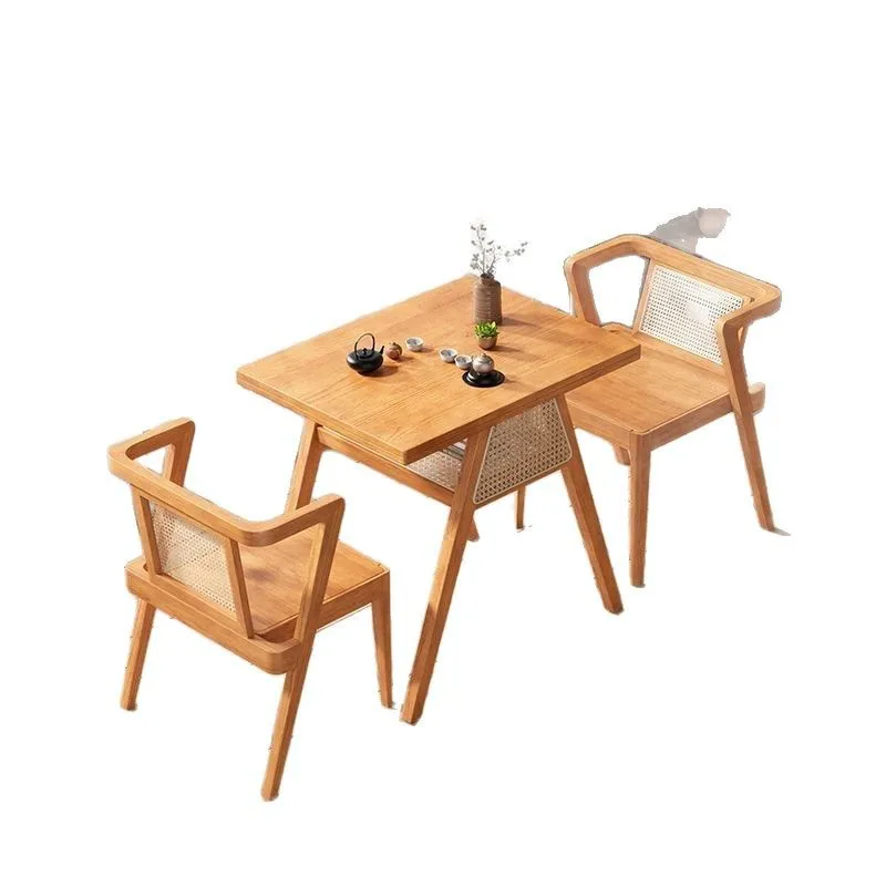 Balcony tea table table and chair combination to negotiate leisure three-piece set reading household solid wood
Balcony tea table table and chair combination to negotiate leisure three-piece set reading household solid wood