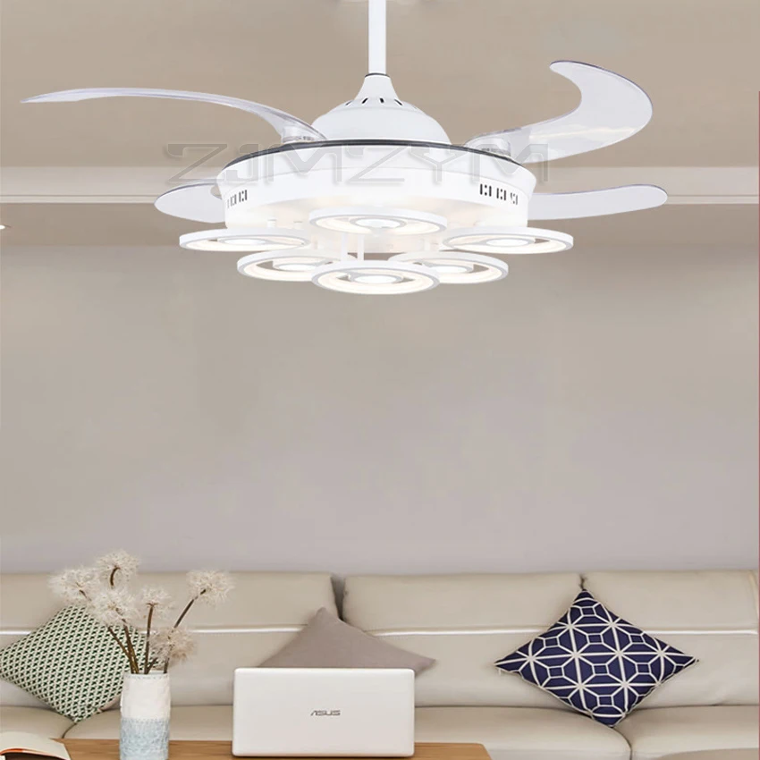 42-inch Invisible Ceiling Fan Light LED Remote Control Lamp Fan Chandelier With Timing Function Adjustable Color Temperature
42-inch Invisible Ceiling Fan Light LED Remote Control Lamp Fan Chandelier With Timing Function Adjustable Color Temperature
