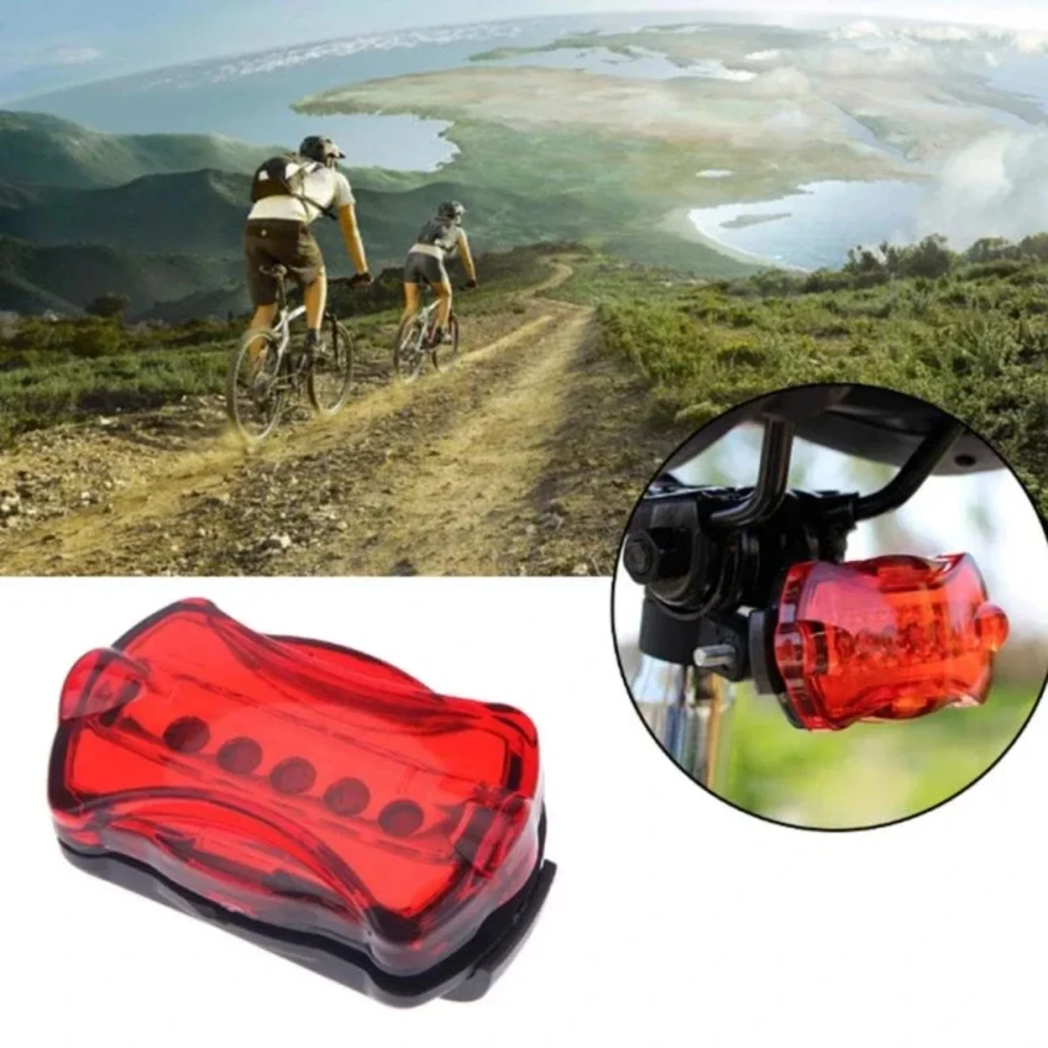 5LED Bike Light 6Flash Cycling Safety Bicycle Rear Lamp Waterproof Bike Tail Light Warning Lamp Flashing
5LED Bike Light 6Flash Cycling Safety Bicycle Rear Lamp Waterproof Bike Tail Light Warning Lamp Flashing
