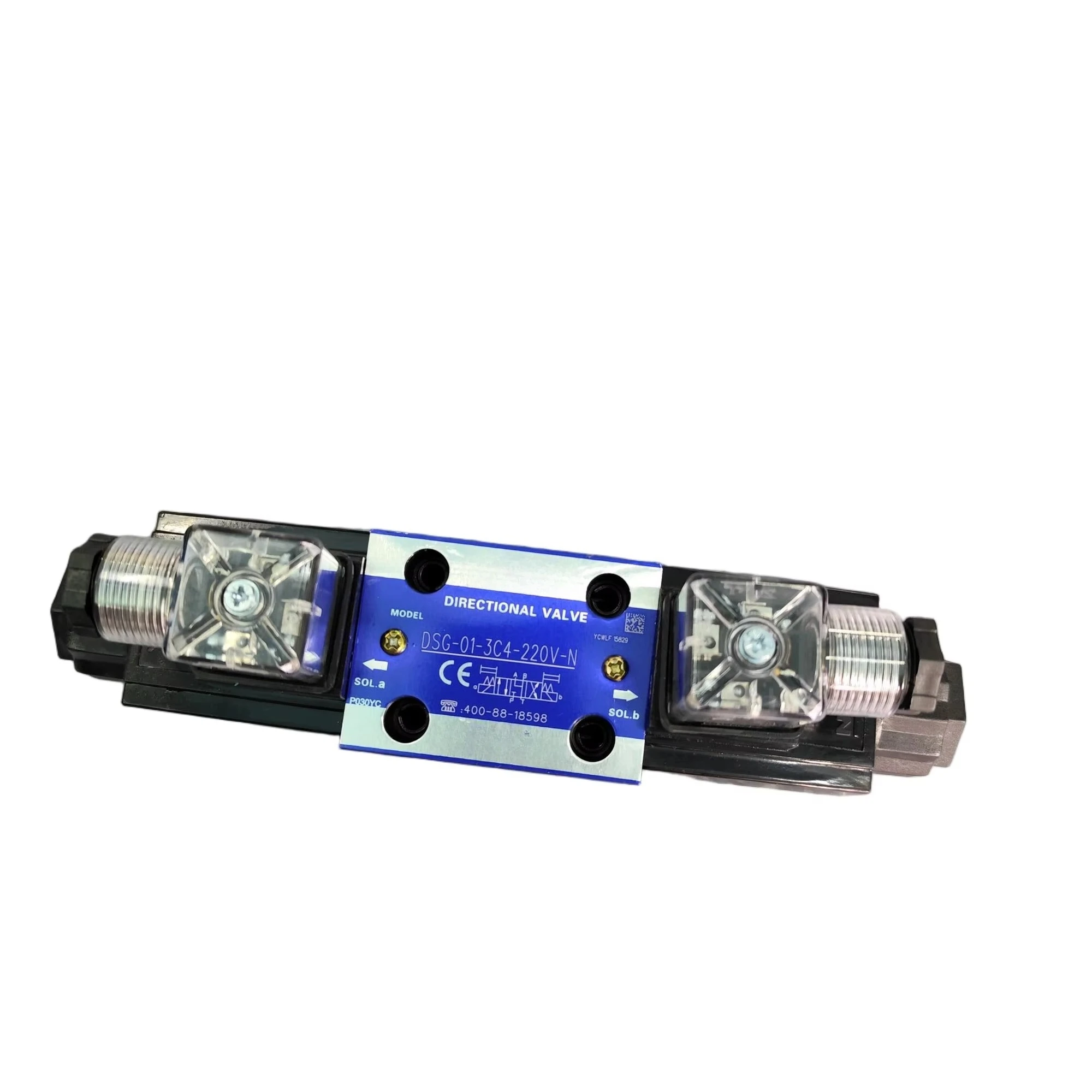 YUKEN DSG-01-3C4-220V-N Электромагнитный распределительный клапан 220 В переменного тока 4WE 10 л/мин Гидравлическая система ISO 4401 Низкий минимальный заказ
YUKEN DSG-01-3C4-220V-N Электромагнитный распределительный клапан 220 В переменного тока 4WE 10 л/мин Гидравлическая система ISO 4401 Низкий минимальный заказ