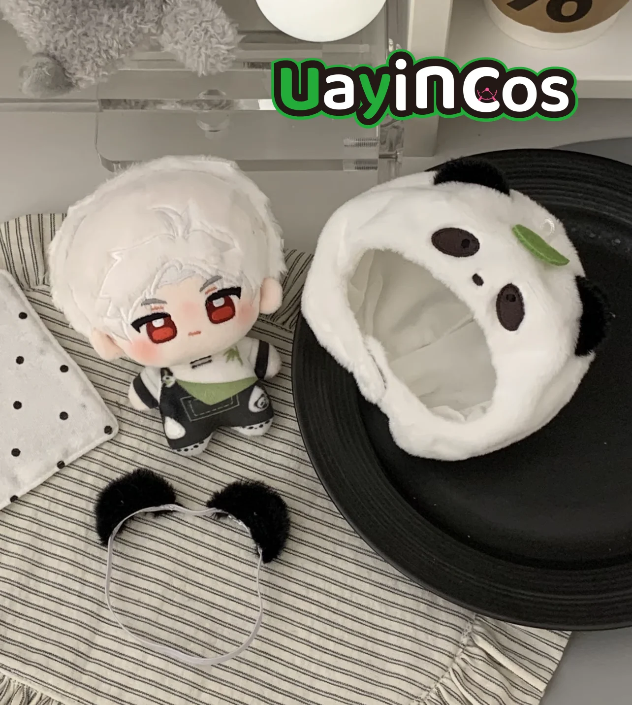 10cm Original Love and Deepspace Panda Headgear Ear Stuffed Plushies Doll Clothes Sylus Rafayel Caleb Zayne Anime Game Toy Ki
10cm Original Love and Deepspace Panda Headgear Ear Stuffed Plushies Doll Clothes Sylus Rafayel Caleb Zayne Anime Game Toy Ki