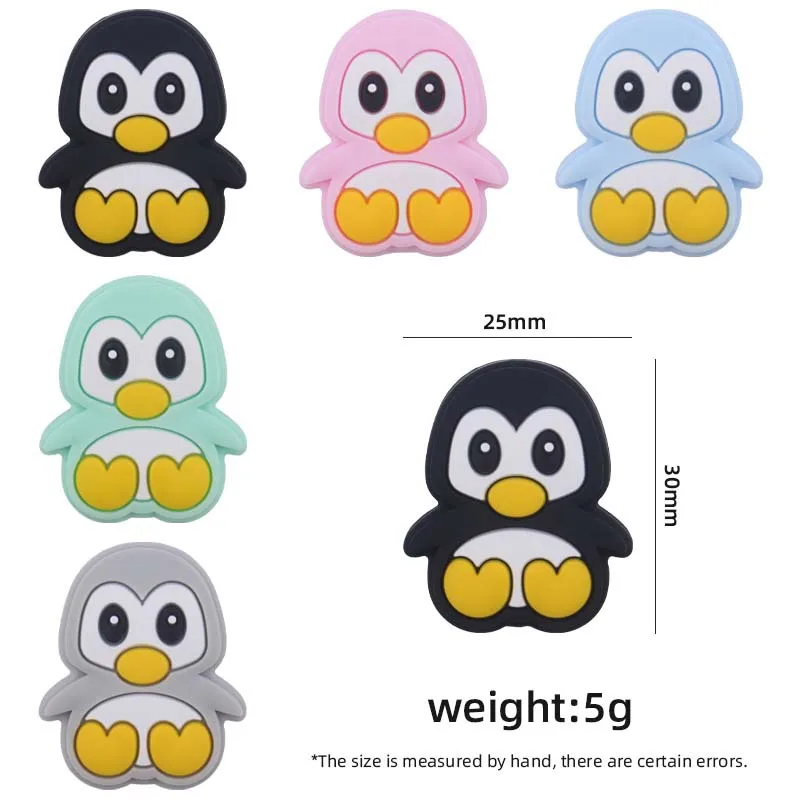 ABCPICK 3pc New Silicone Beads Mini Penguin Focus Beads For Jewelry Making DIY Pacifier Chain Bracelet Accessories
ABCPICK 3pc New Silicone Beads Mini Penguin Focus Beads For Jewelry Making DIY Pacifier Chain Bracelet Accessories