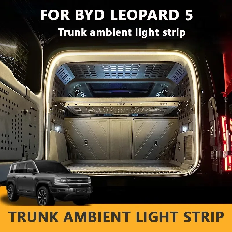 Rear Trunk LED Light Bar Strips Trunk Interior Decorative Lamp Strip Fit for BYD Leopard 5 
Rear Trunk LED Light Bar Strips Trunk Interior Decorative Lamp Strip Fit for BYD Leopard 5