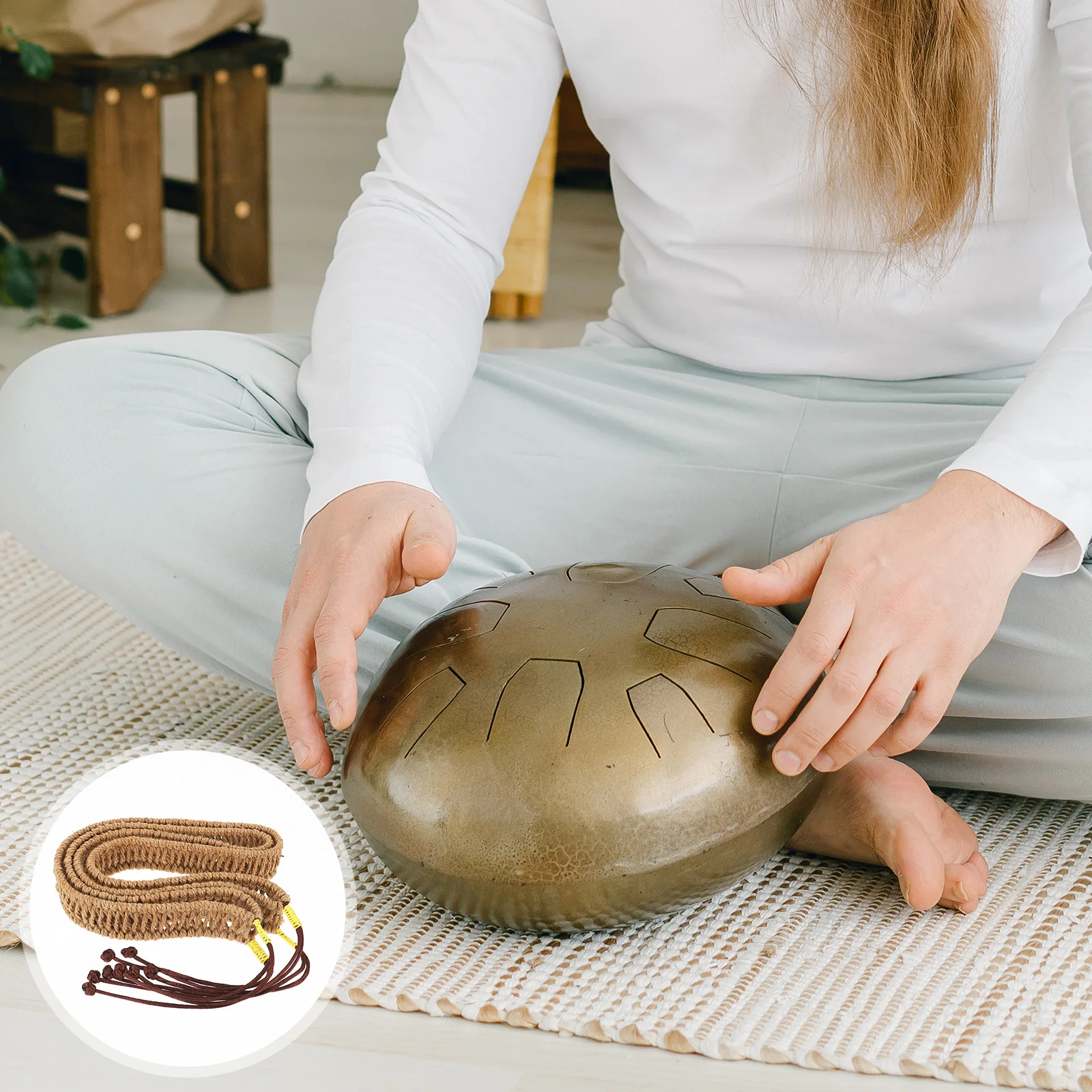 1pc Adjustable Hemp For Ethereal Drum Handmade Decorative Craft Rope Light Brown Wrap Accessory Drum Players Natural Rope
1pc Adjustable Hemp For Ethereal Drum Handmade Decorative Craft Rope Light Brown Wrap Accessory Drum Players Natural Rope