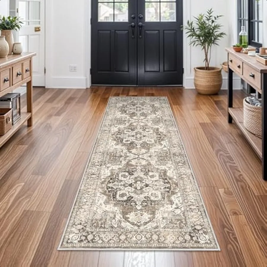 Washable Hallway Runner Rug 2x6: Soft Kitchen Rug Non Slip Rug Runner with Rubber Backing for Living Room Bedroom Bathroom Non
Washable Hallway Runner Rug 2x6: Soft Kitchen Rug Non Slip Rug Runner with Rubber Backing for Living Room Bedroom Bathroom Non