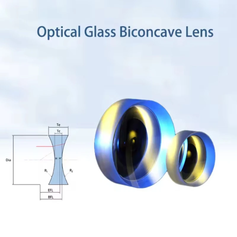 Biconcave Lens Optics Reduction Double Concave Lens High Definition K9 Optical Glass Lens Dia 1mm-100mm Quartz Lens Manufacturer
Biconcave Lens Optics Reduction Double Concave Lens High Definition K9 Optical Glass Lens Dia 1mm-100mm Quartz Lens Manufacturer
