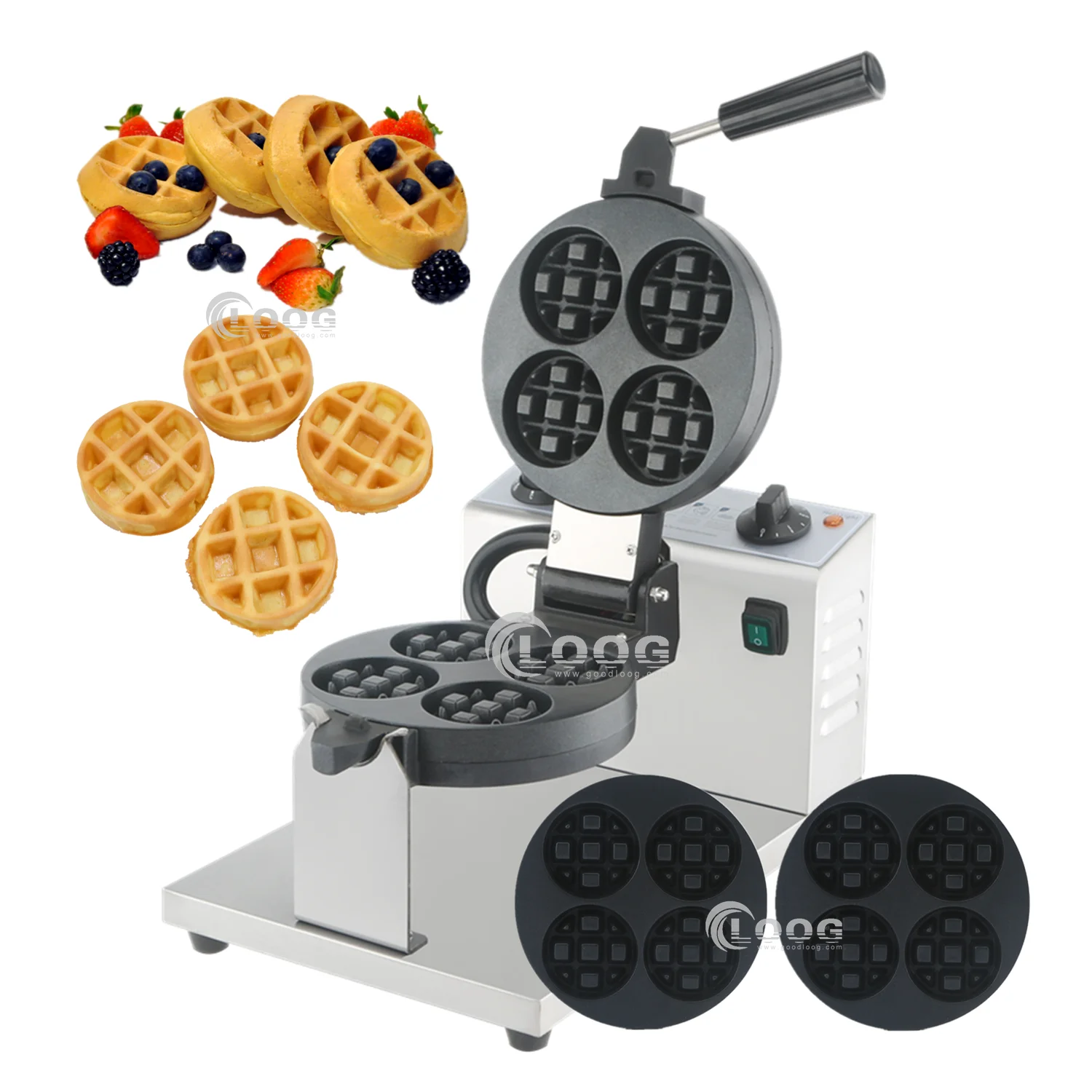 Professional Snack Equipment Manufacturer 4pcs Round Shape Mini Waffles Iron Machine Best Waffle Maker Price
Professional Snack Equipment Manufacturer 4pcs Round Shape Mini Waffles Iron Machine Best Waffle Maker Price