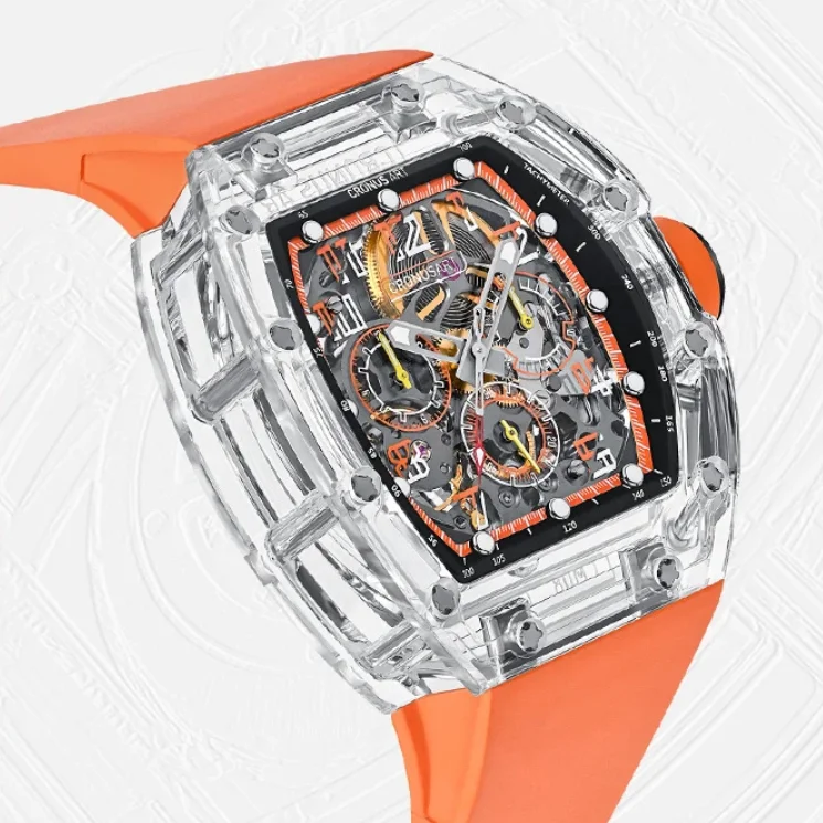 CRONUSART Men Chronograph Watch 50mm Tonneau Automatic Mechanical Wristwatch Sapphire Case & Mirror Luminous Skeleton Dial
CRONUSART Men Chronograph Watch 50mm Tonneau Automatic Mechanical Wristwatch Sapphire Case & Mirror Luminous Skeleton Dial