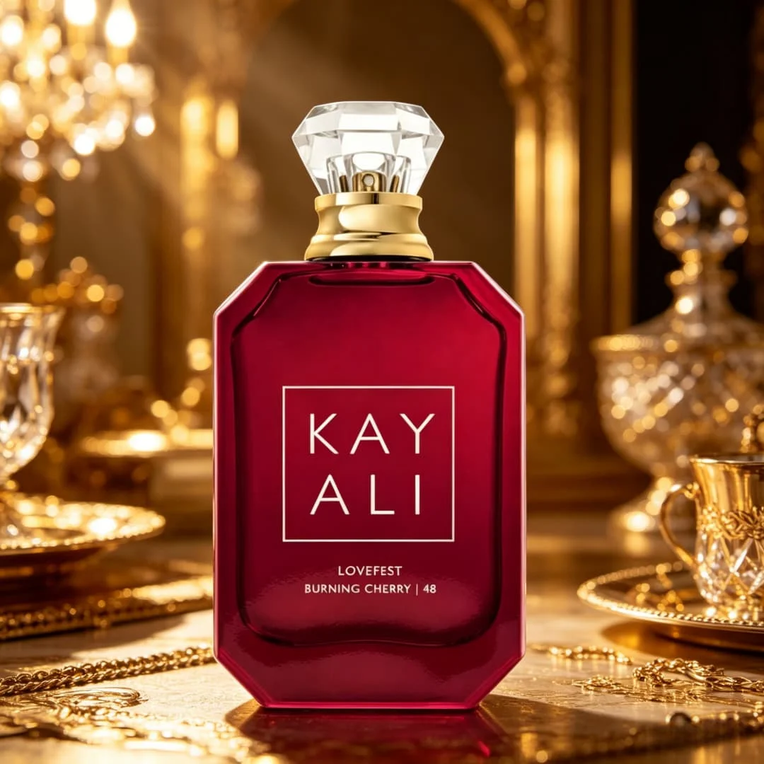 Kayali's love carnival burning cherry 48 strong perfume, smoked black cherry, with its own sexy pseudo fragrance of fatal attrac
Kayali's love carnival burning cherry 48 strong perfume, smoked black cherry, with its own sexy pseudo fragrance of fatal attrac