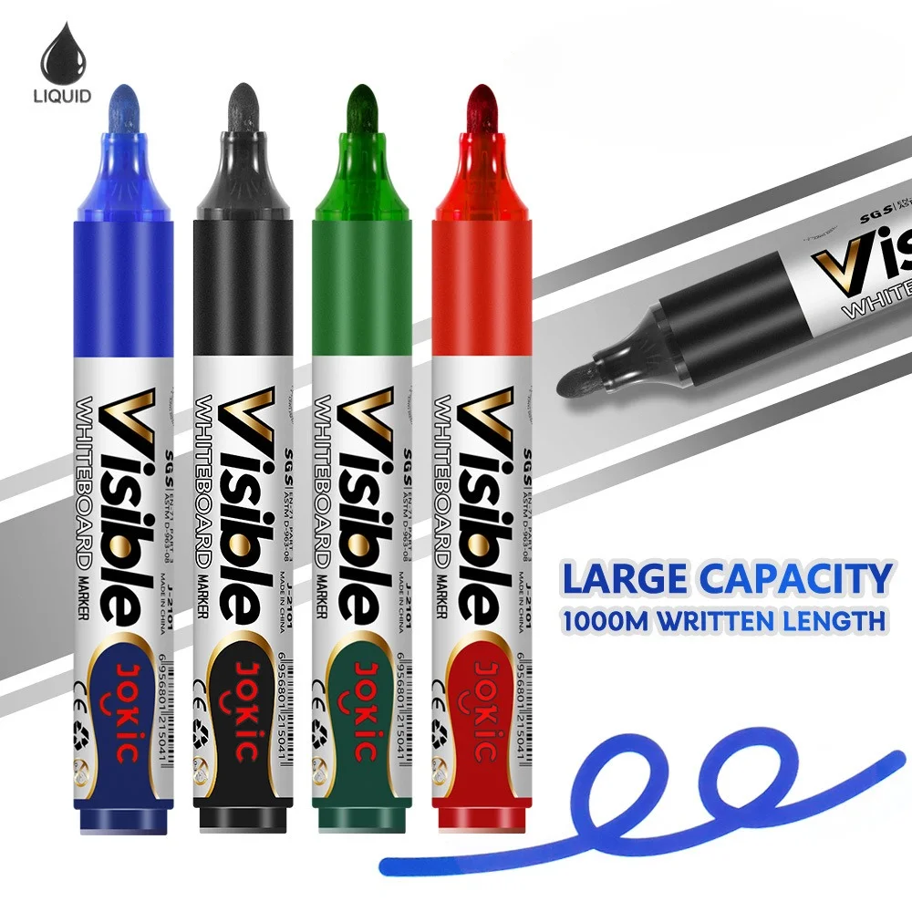 6PCS Environment-friendly erasable whiteboard marker with large capacity and ink-changeable office thick whiteboard marker
6PCS Environment-friendly erasable whiteboard marker with large capacity and ink-changeable office thick whiteboard marker