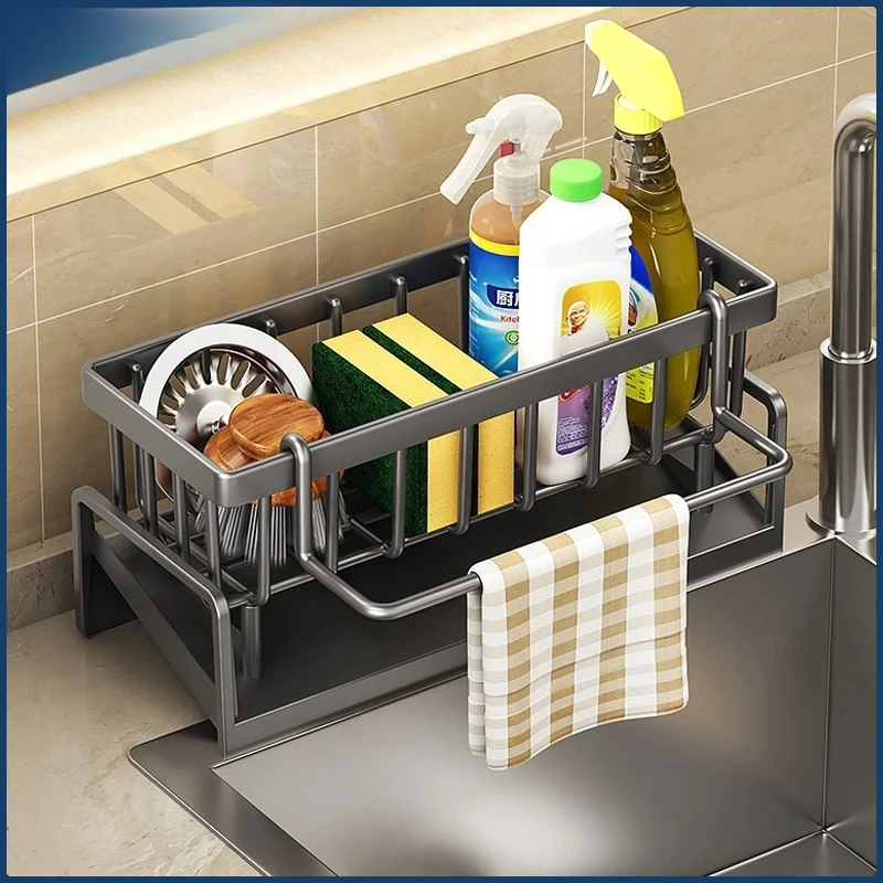 Сливная полка для кухонной раковины, органайзер, утолщенный АБС-пластик, самосливная полка для раковины, держатель для мыла, вешалка для полотенец, полка для раковины 
Сливная полка для кухонной раковины, органайзер, утолщенный АБС-пластик, самосливная полка для раковины, держатель для мыла, вешалка для полотенец, полка для раковины