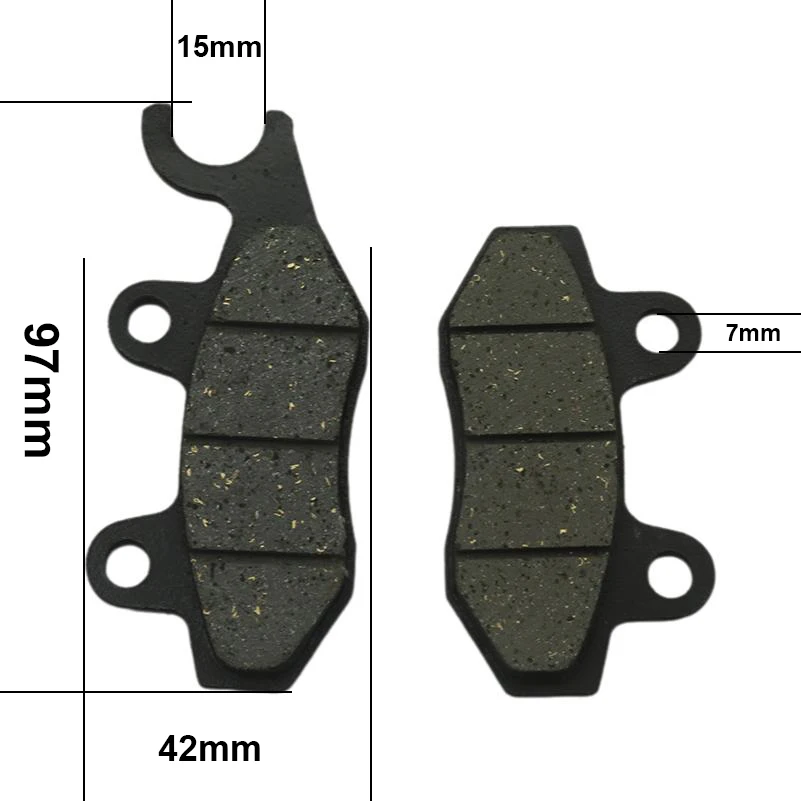 Suitable for ATV four-wheel beach off-road motorcycle electric scooter GY6 50cc-250cc brake pad friction brake pad
Suitable for ATV four-wheel beach off-road motorcycle electric scooter GY6 50cc-250cc brake pad friction brake pad