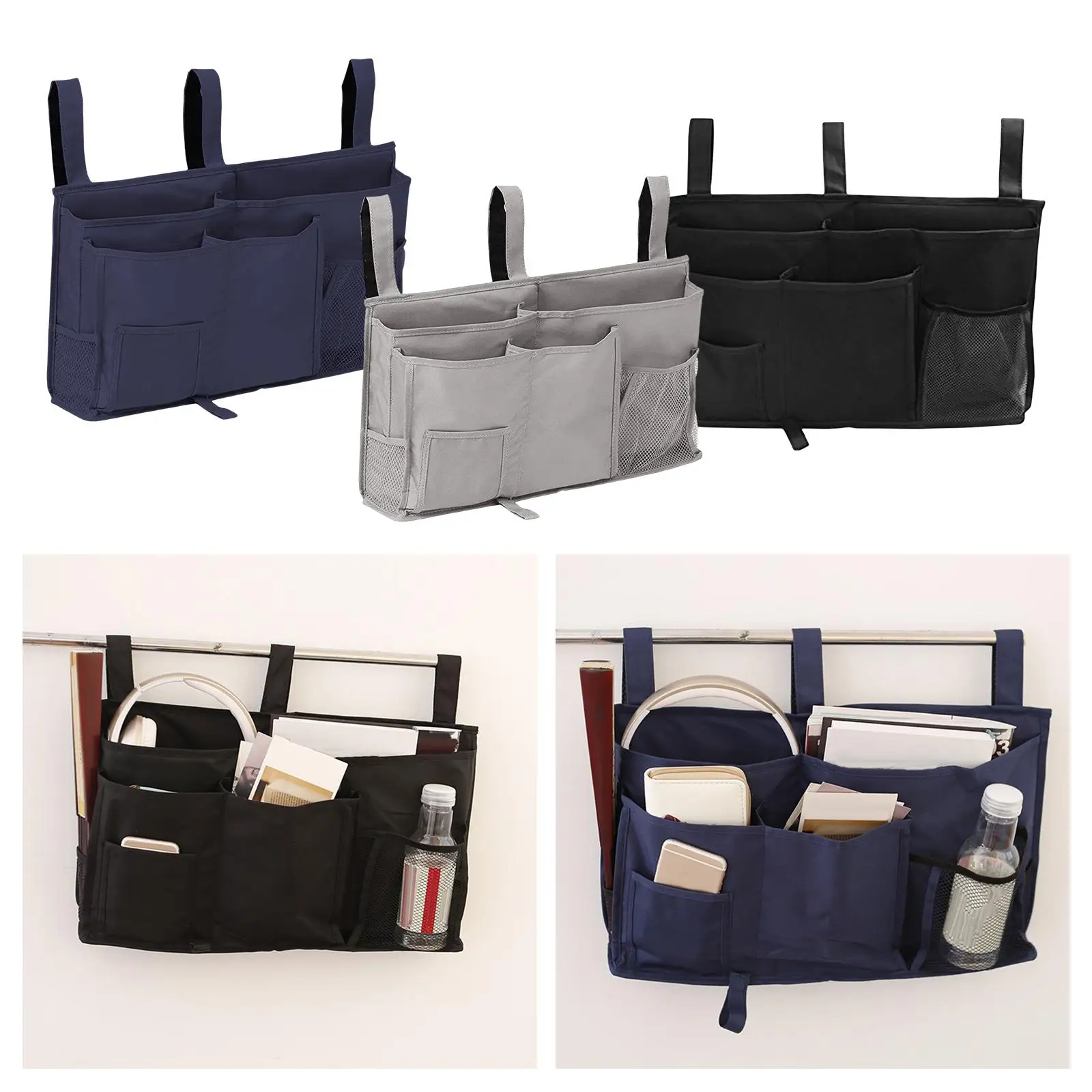 Bedside Caddy Storage Bag Hanging Organizer Gadget Bed Accessories Bed Rail for Dorm Bunk Water Bottle Tablet College Students
Bedside Caddy Storage Bag Hanging Organizer Gadget Bed Accessories Bed Rail for Dorm Bunk Water Bottle Tablet College Students