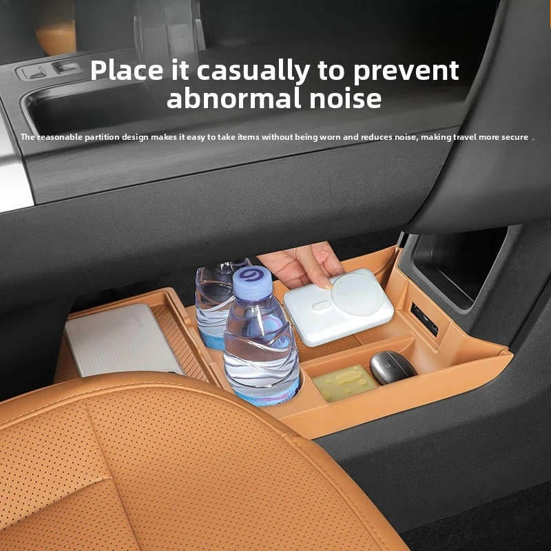 Car Center Console Lower Storage Box for Chery ICAUR ICAR V27 2026 TPE Partitioned Storage Orgainzer Box Water Cup Holder Tray
Car Center Console Lower Storage Box for Chery ICAUR ICAR V27 2026 TPE Partitioned Storage Orgainzer Box Water Cup Holder Tray