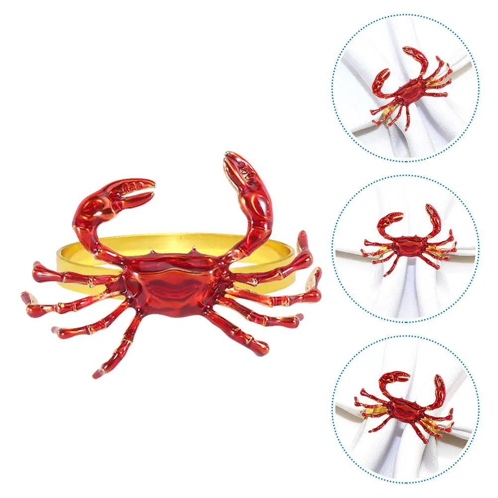 Набор из 6 элегантных зажимов для салфеток в форме краба, яркие держатели для салфеток, декор для домашних встреч
Набор из 6 элегантных зажимов для салфеток в форме краба, яркие держатели для салфеток, декор для домашних встреч