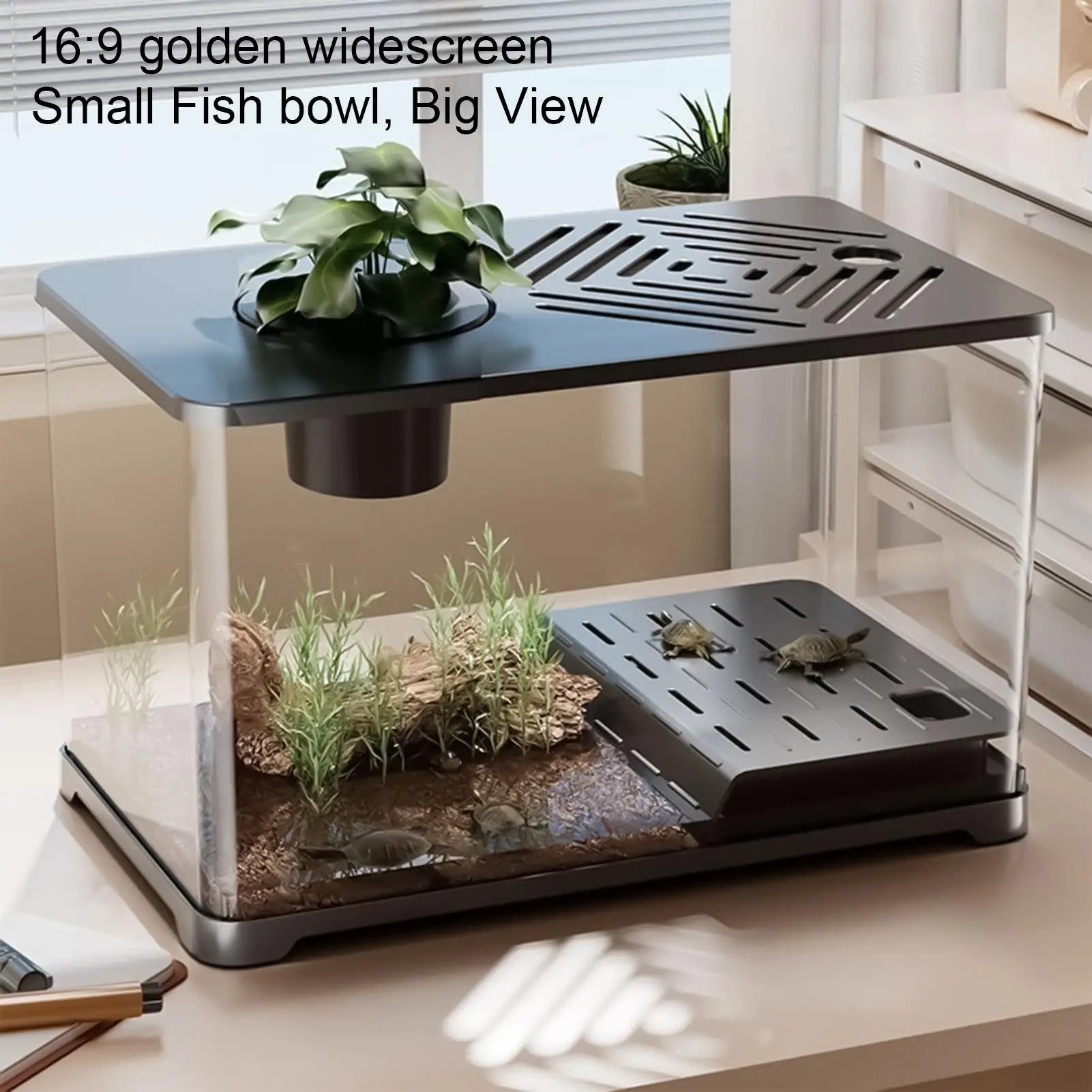Aquarium Fish Tank Desktop Large Fish Tank Aquarium Modern Container With Turtle Resting Area Home Decorations For Betta Shrimp
Aquarium Fish Tank Desktop Large Fish Tank Aquarium Modern Container With Turtle Resting Area Home Decorations For Betta Shrimp
