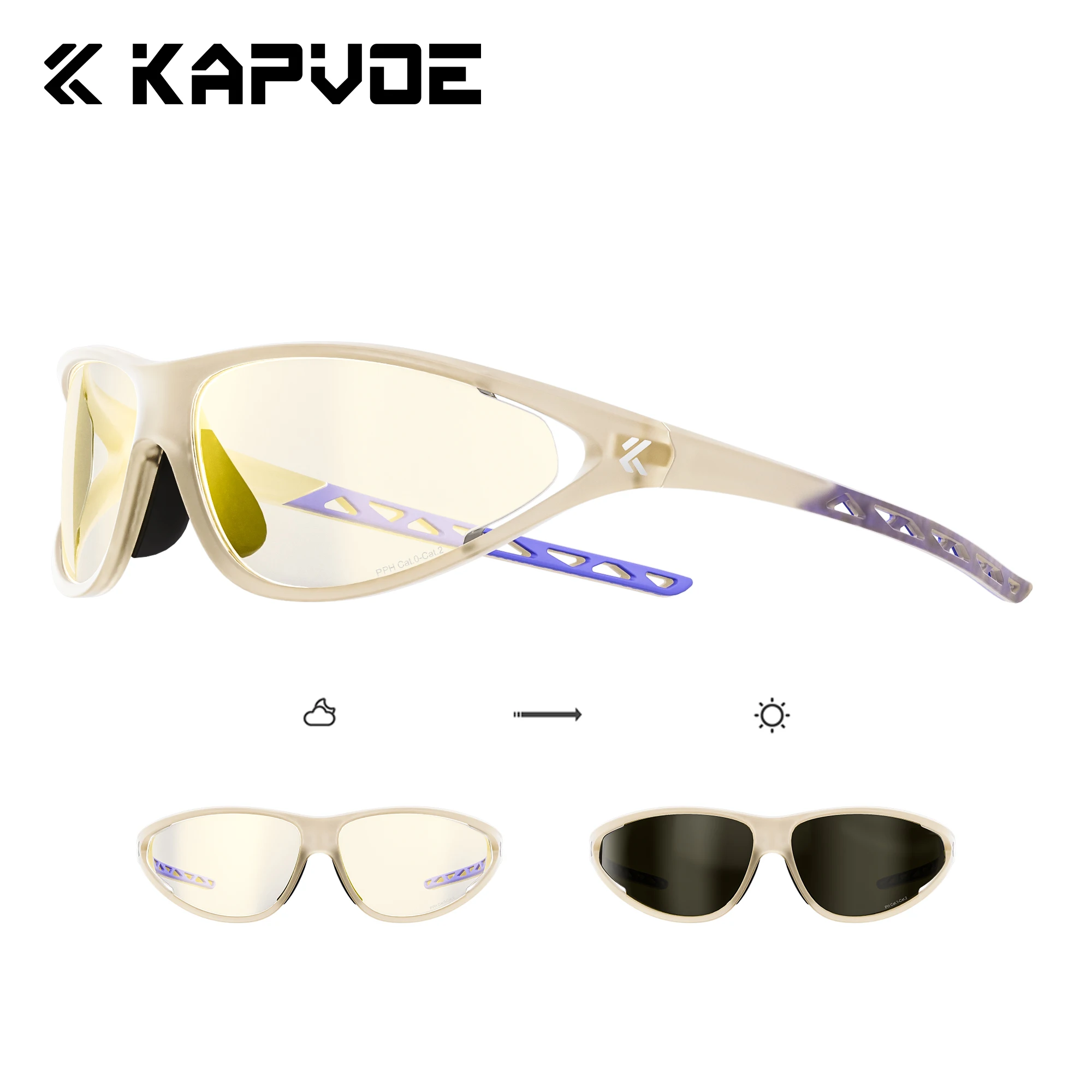 KAPOVE Photochromic Hiking Eyewear High Definition High Contrast Cycling Sunglasses UV400 Outdoor Sports for Men Women Climbing
KAPOVE Photochromic Hiking Eyewear High Definition High Contrast Cycling Sunglasses UV400 Outdoor Sports for Men Women Climbing