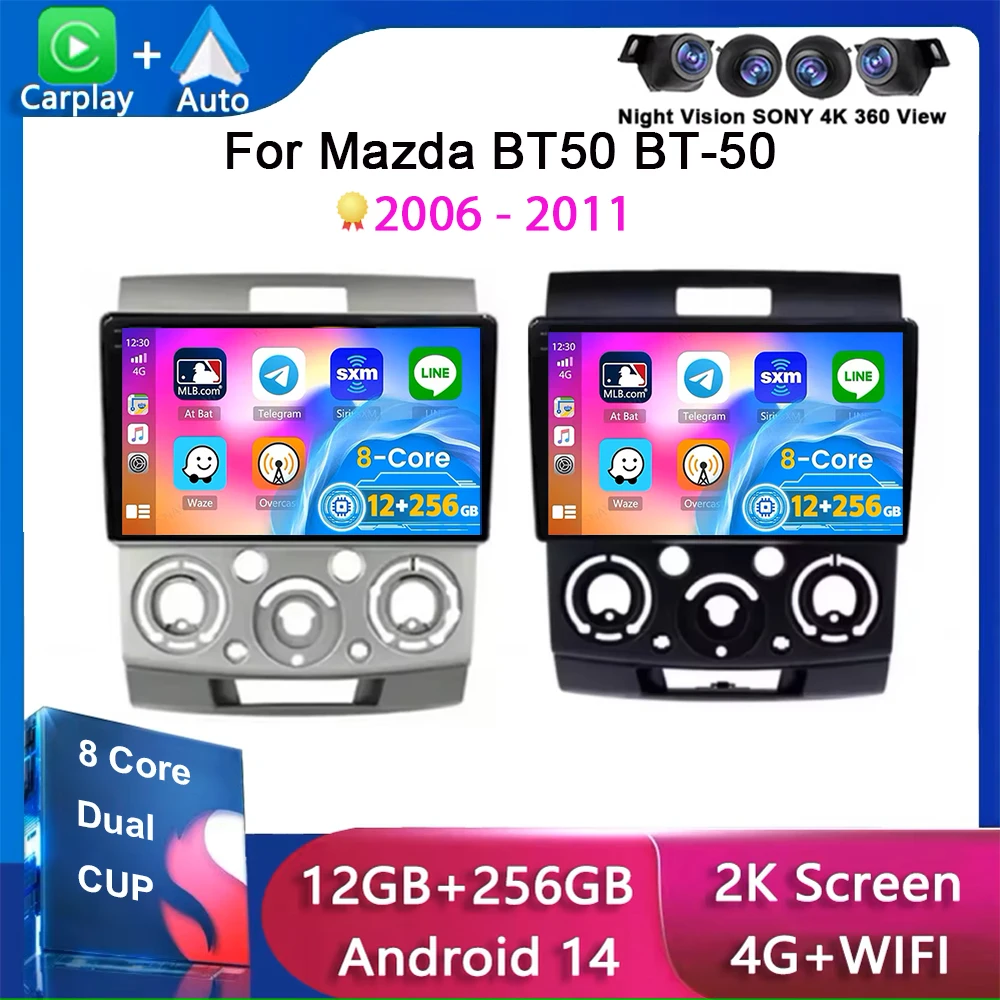 Android 14 Car Radio Stereo Ford Everest Ranger For Mazda BT50 BT-50 2006-2011 Multimedia Player CanPlay Autoradio Head Unit
Android 14 Car Radio Stereo Ford Everest Ranger For Mazda BT50 BT-50 2006-2011 Multimedia Player CanPlay Autoradio Head Unit