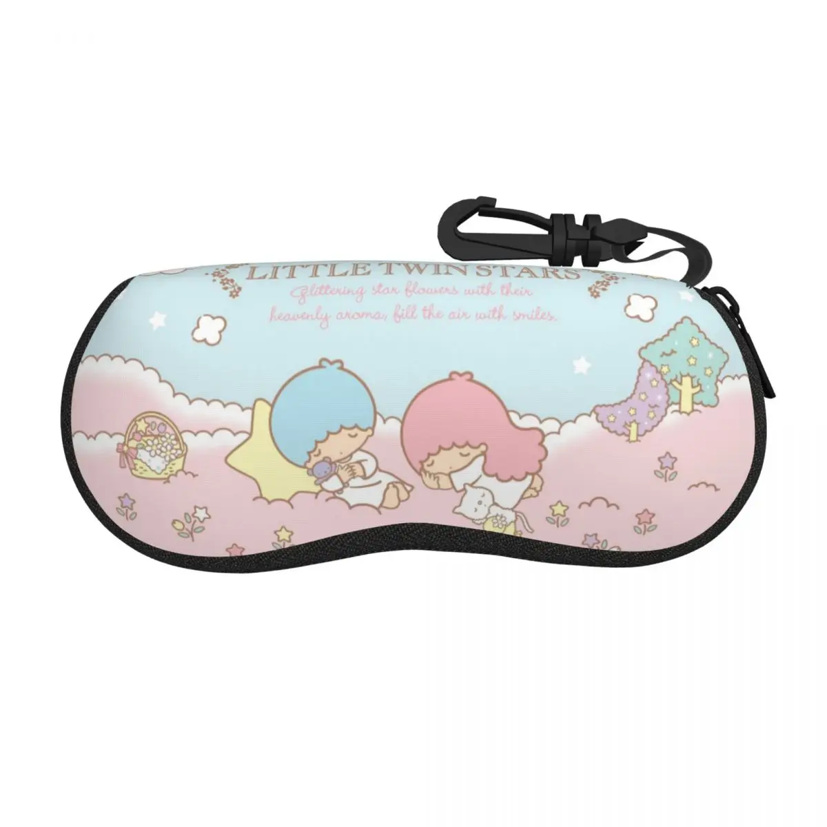 Пользовательский чехол для очков Little Twin Stars Sanrio с рисунком Кики Лала, крутой чехол для очков унисекс, защитная коробка для солнцезащитных очков
Пользовательский чехол для очков Little Twin Stars Sanrio с рисунком Кики Лала, крутой чехол для очков унисекс, защитная коробка для солнцезащитных очков