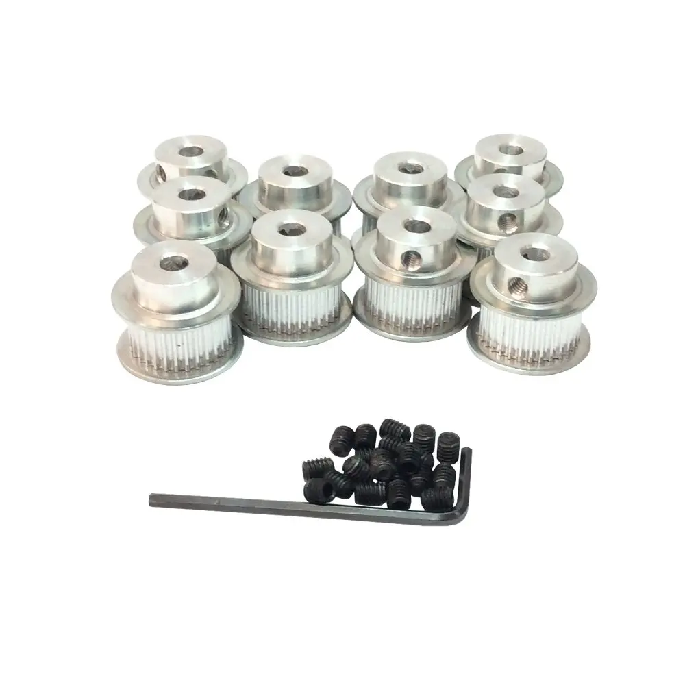 10Pcs/Pack 30 Teeth 2GT Timing Pulleys Bore 5mm 8mm for 2GT Timing Belt Width 9mm Machine Drive Belt
10Pcs/Pack 30 Teeth 2GT Timing Pulleys Bore 5mm 8mm for 2GT Timing Belt Width 9mm Machine Drive Belt