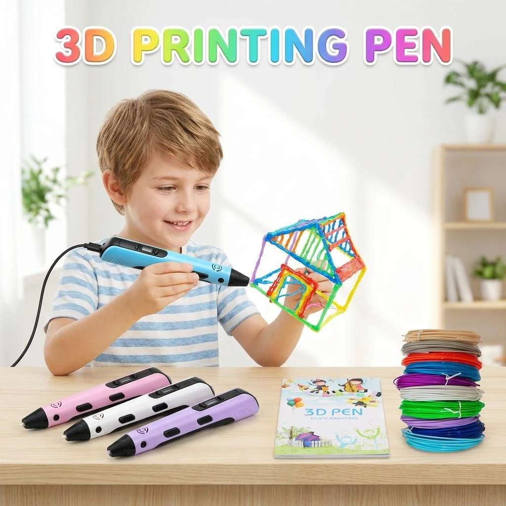 3D Printing Pen LED Display DIY Drawing Pen 100 Meter PLA Filaments Children Birthday Christmas Three Dimensional Painting Tools
3D Printing Pen LED Display DIY Drawing Pen 100 Meter PLA Filaments Children Birthday Christmas Three Dimensional Painting Tools