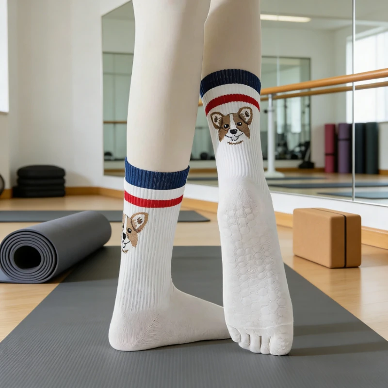 Women Cute Cartoon Indoor Silicone Anti-slip Yoga Socks Floor Dance Sports Socks Professional Five Toes Cotton Pilates Socks Sox
Women Cute Cartoon Indoor Silicone Anti-slip Yoga Socks Floor Dance Sports Socks Professional Five Toes Cotton Pilates Socks Sox