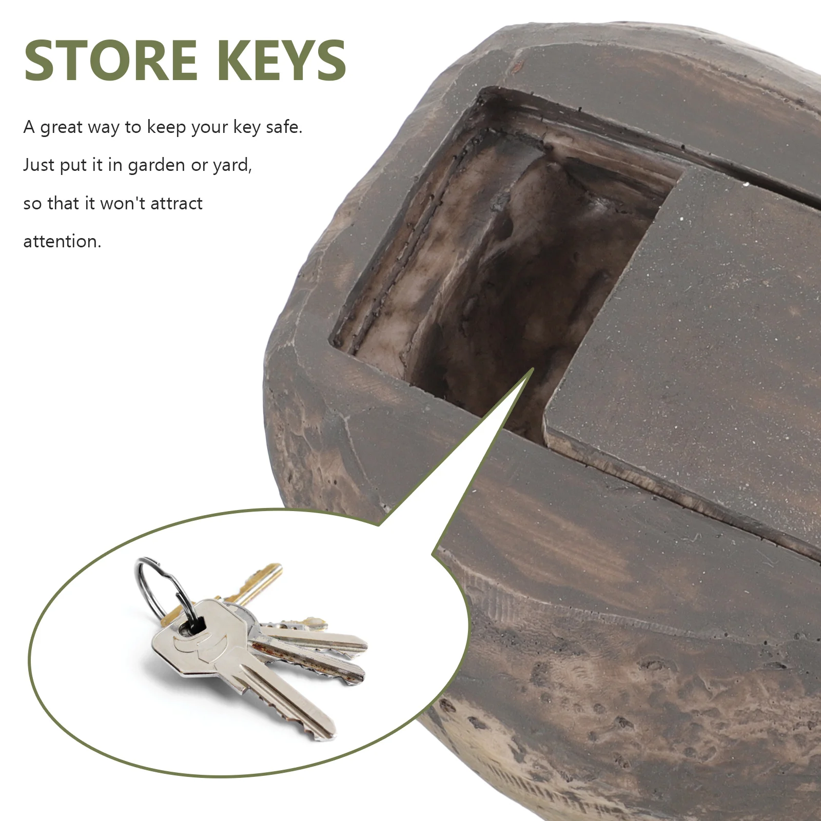Stone Key Box Fake Holder Spare Hider for outside Garden Savers Lock Resin Waterproof Rustproof Outdoor House Key Storage Yard
Stone Key Box Fake Holder Spare Hider for outside Garden Savers Lock Resin Waterproof Rustproof Outdoor House Key Storage Yard