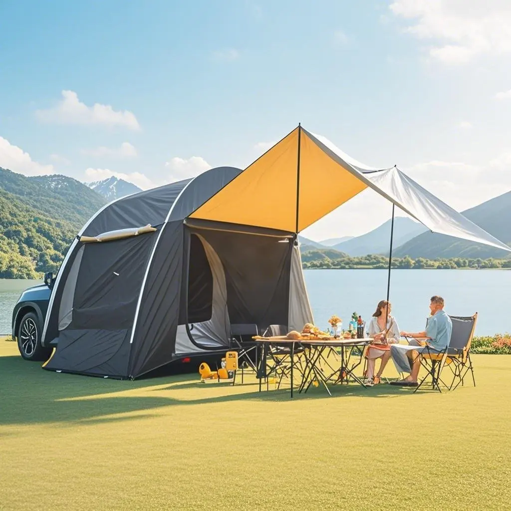 Quick-Install Spacious Car Tailgate Tent with Mesh Ventilation for Family Picnics and Road Trips
Quick-Install Spacious Car Tailgate Tent with Mesh Ventilation for Family Picnics and Road Trips