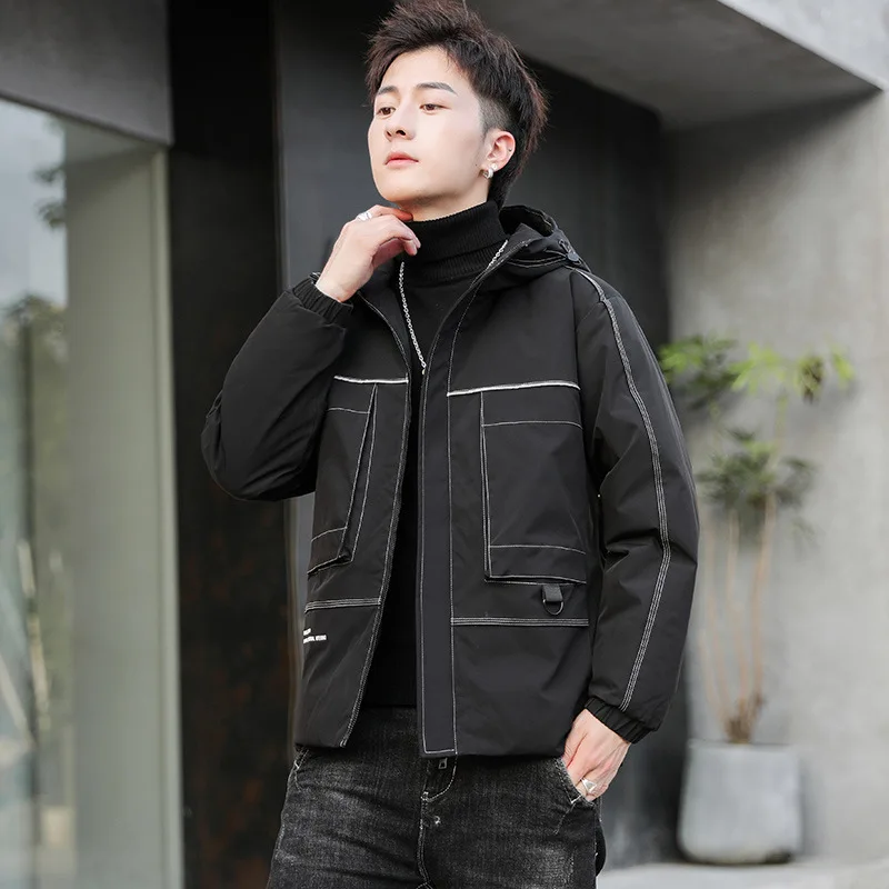 Mens Fashion Hooded Winter Coat New Plus Size Thickened Thermal Jacket Korean Clothes Medium Length Open Thread Cotton Jacket
Mens Fashion Hooded Winter Coat New Plus Size Thickened Thermal Jacket Korean Clothes Medium Length Open Thread Cotton Jacket