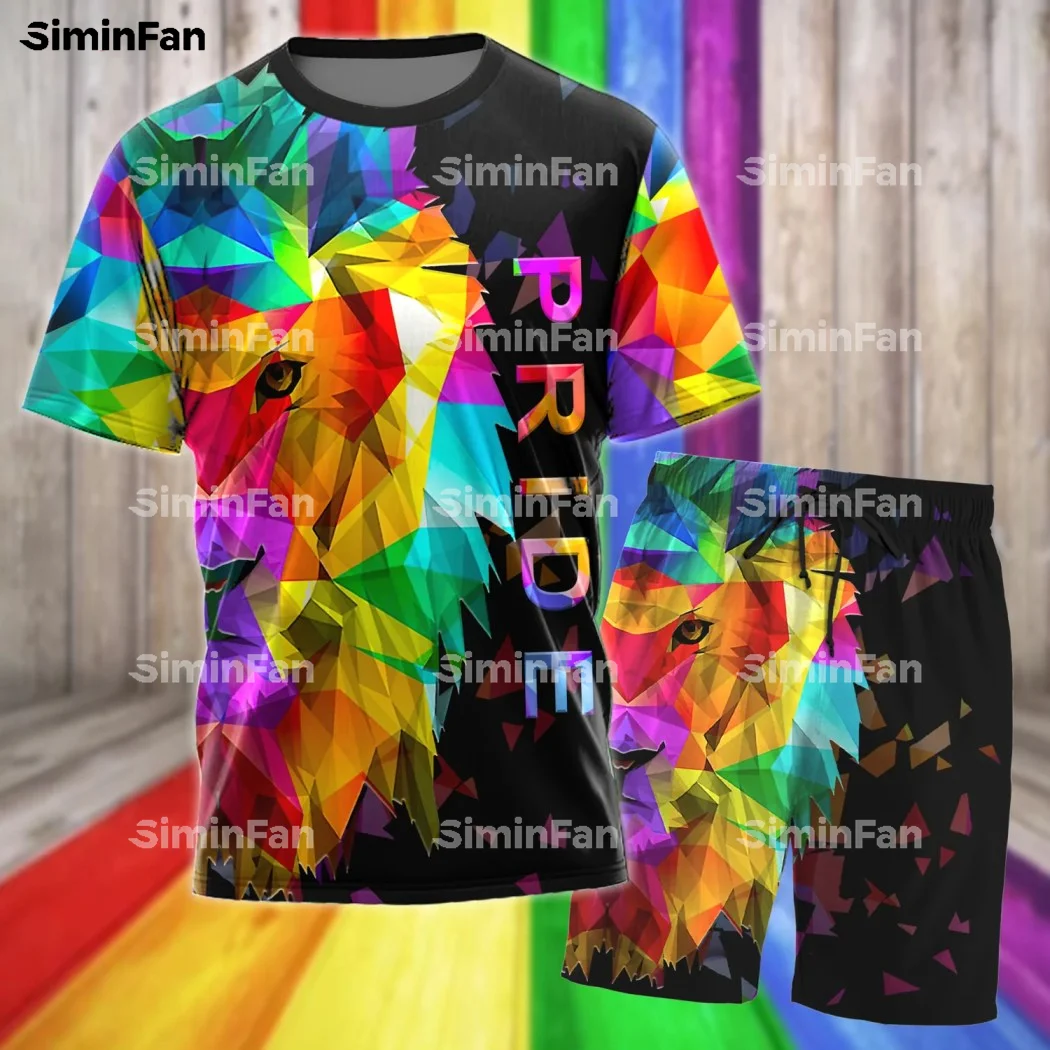 LGBT LION PRIDE RAINBOW 3D Full Printed Men T-Shirt Beach Short Set Summer Male Suits Tee Top Tracksuit Two-Piece Sportswear T3
LGBT LION PRIDE RAINBOW 3D Full Printed Men T-Shirt Beach Short Set Summer Male Suits Tee Top Tracksuit Two-Piece Sportswear T3