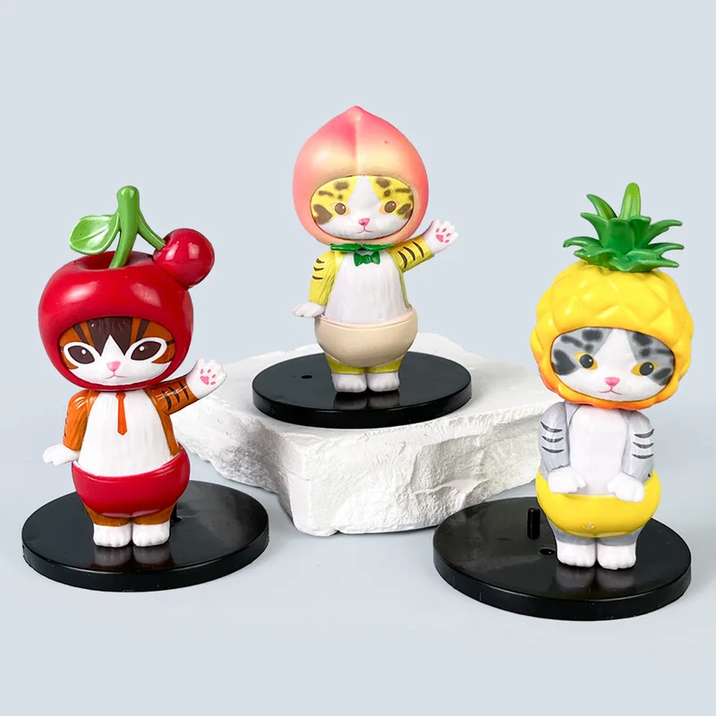 6pcs/set Anime Mofusand Shark Cat Figures Fruit Costume Set Cartoon PVC Model Desktop Decor Ornament Toys Gifts Collectible
6pcs/set Anime Mofusand Shark Cat Figures Fruit Costume Set Cartoon PVC Model Desktop Decor Ornament Toys Gifts Collectible