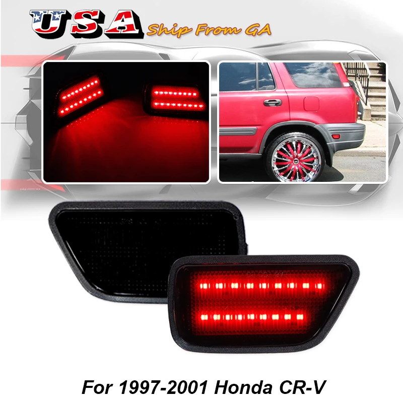 2PCS Red LED Rear Bumper Fender Side Marker Lights Assembly For 1997-2001 Honda CR-V Position Lights
2PCS Red LED Rear Bumper Fender Side Marker Lights Assembly For 1997-2001 Honda CR-V Position Lights