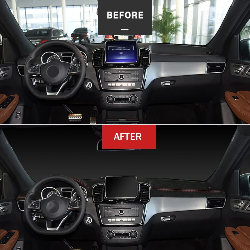 Custom in Alcantara Car Dashboard Cover for Mercedes-Benz GLE 320 350 400 450 4MATIC 2016-2019 Mat Shade Cushion Pad Carpets
Custom in Alcantara Car Dashboard Cover for Mercedes-Benz GLE 320 350 400 450 4MATIC 2016-2019 Mat Shade Cushion Pad Carpets