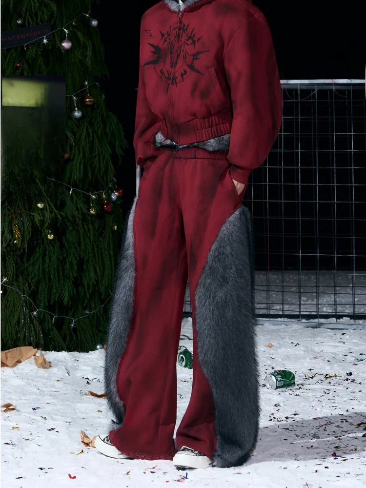 Start Exceed End Men's Faux Fur Patchwork Sweatpants Low Waist Straight Leg Long Cotton Youth Faion Winter Hand-Painted Dir...
Start Exceed End Men's Faux Fur Patchwork Sweatpants Low Waist Straight Leg Long Cotton Youth Faion Winter Hand-Painted Dir...