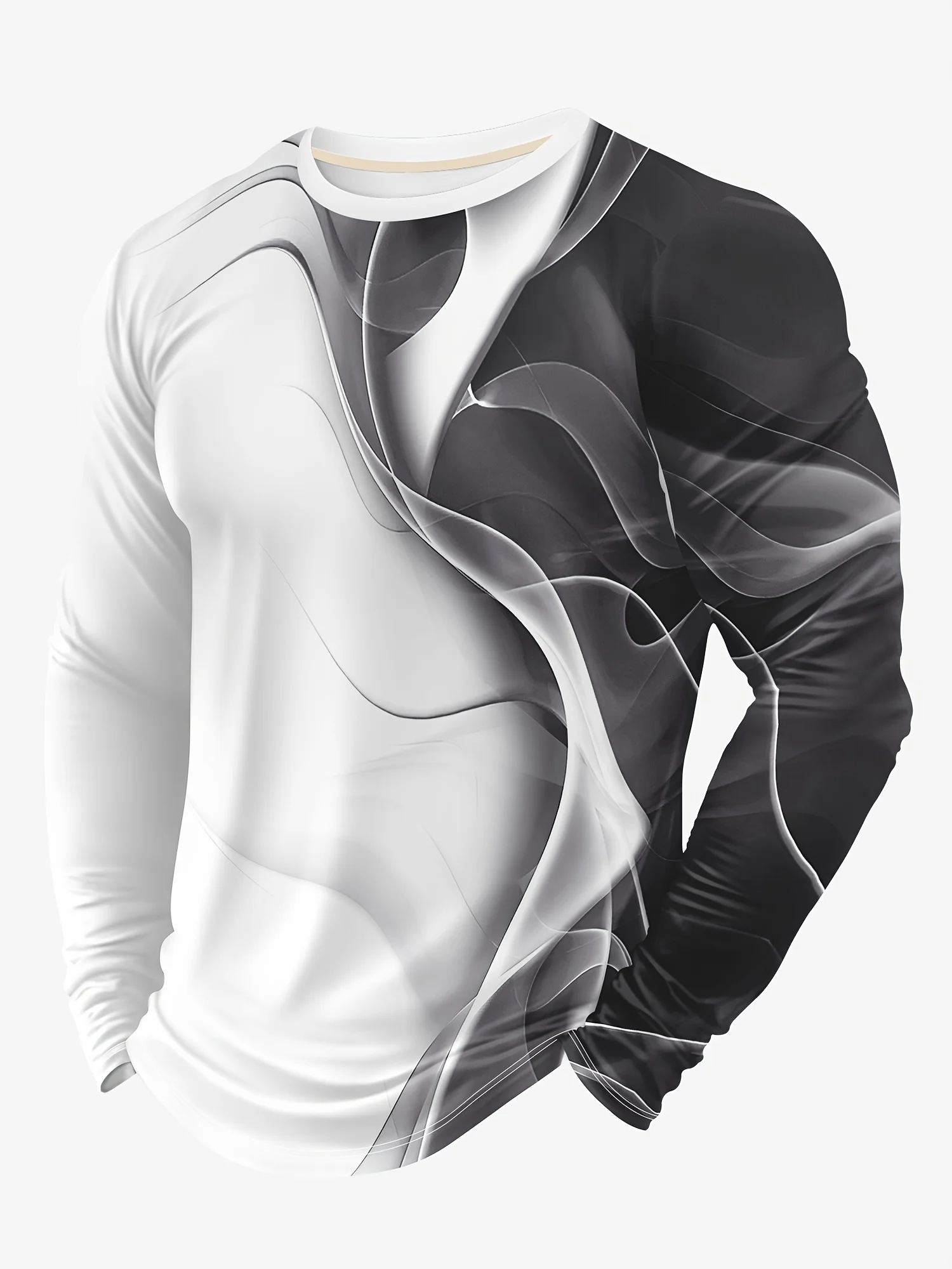 T Shirt For Men Fashion Gradient Geometry Print Tees Hip Hop Trend Streetwear Casual O-neck Long Sleeve T-shirt Autumn Loose Top
T Shirt For Men Fashion Gradient Geometry Print Tees Hip Hop Trend Streetwear Casual O-neck Long Sleeve T-shirt Autumn Loose Top