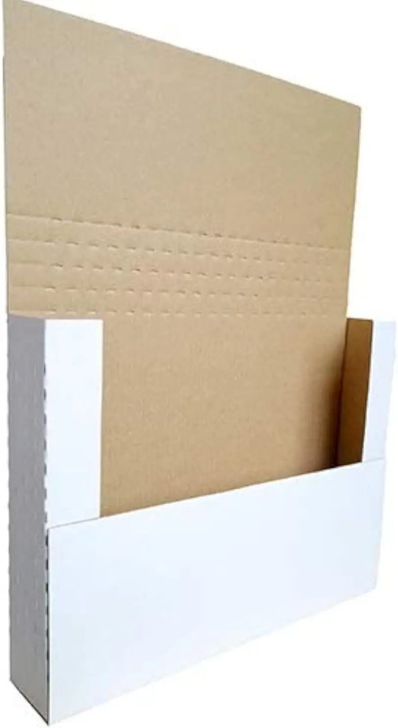 50 Pack 11 1/8" x 8 5/8" x 2" Easy-Fold Cardboard Shipping Boxes, Adjustable Height for Comics Books Photos, White
50 Pack 11 1/8" x 8 5/8" x 2" Easy-Fold Cardboard Shipping Boxes, Adjustable Height for Comics Books Photos, White