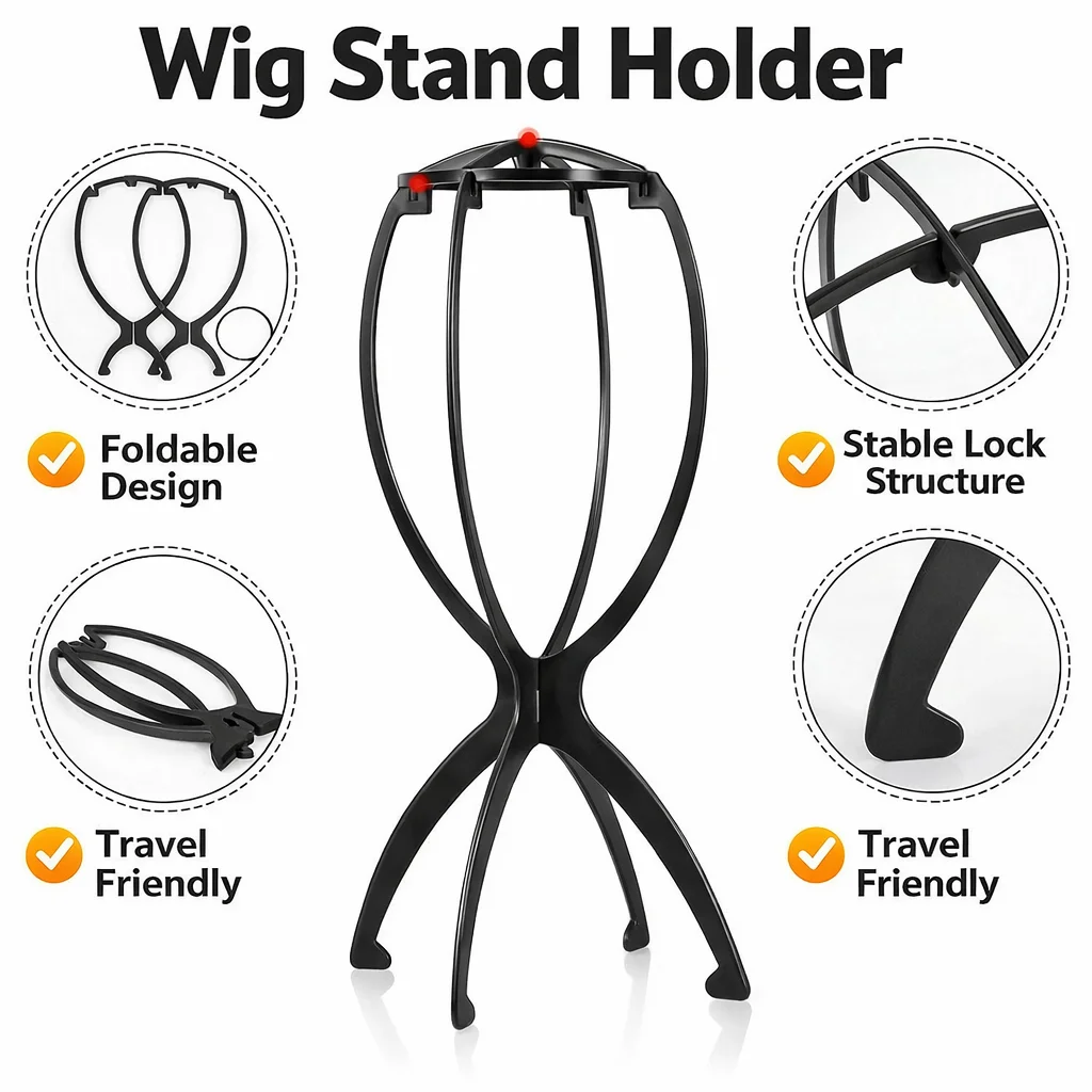 High-quality Portable Holder Wig Heightened Thicker Head Stand for All Wigs Travel Hair Stylist Gifts for Women Upgraded 2 PCS
High-quality Portable Holder Wig Heightened Thicker Head Stand for All Wigs Travel Hair Stylist Gifts for Women Upgraded 2 PCS